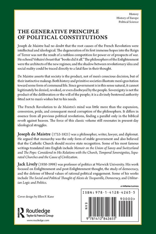 Produktbild: The Generative Principle of Political Constitutions