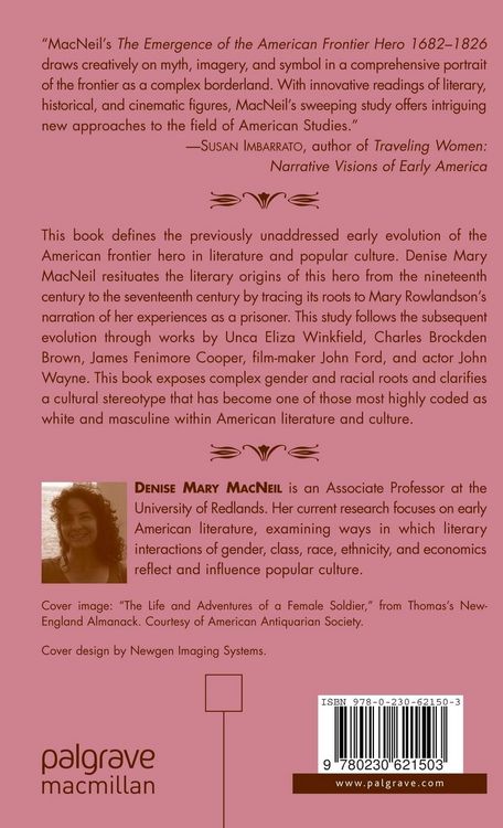 Produktbild: The Emergence of the American Frontier Hero 1682&ndash;1826
