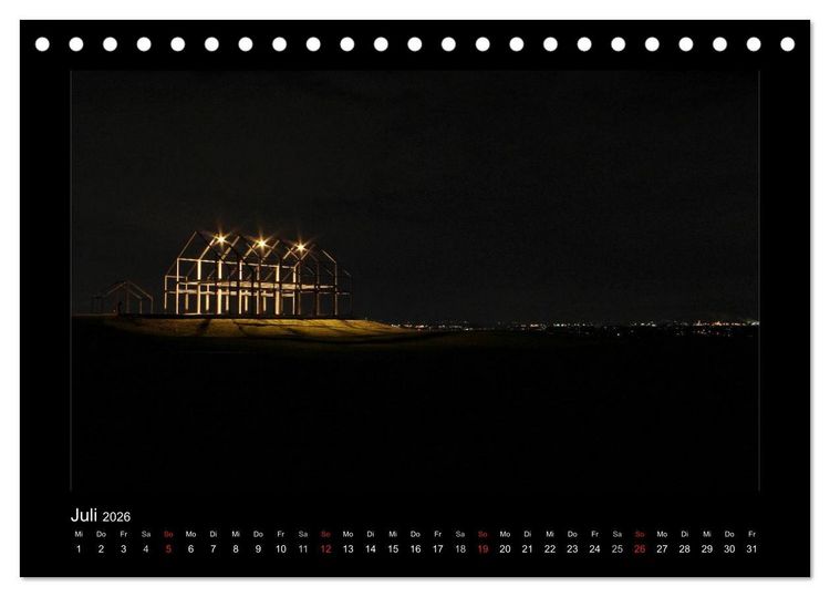 Produktbild: Extraschicht im Ruhrgebiet - Nachts ist es nicht dunkel! (Tischkalender 2026 DIN A5 quer), CALVENDO Monatskalender