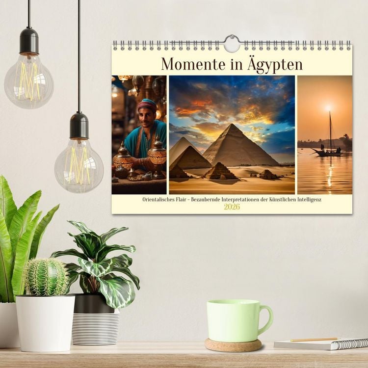 Produktbild: Momente in &Auml;gypten (Wandkalender 2026 DIN A4 quer), CALVENDO Monatskalender