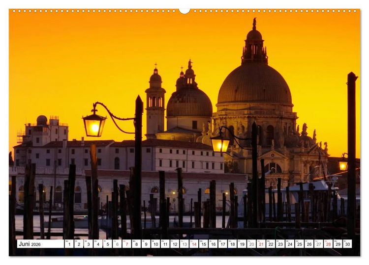 Produktbild: Venedig - Die traumhaft sch&ouml;ne Lagunenstadt (hochwertiger Premium Wandkalender 2026 DIN A2 quer), Kunstdruck in Hochglanz
