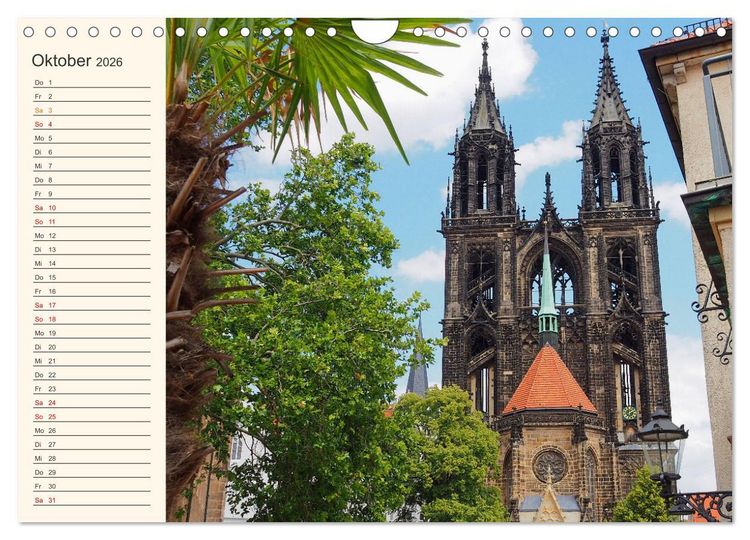 Produktbild: Vom Erzgebirge bis Neuseenland - Impressionen aus Sachsen (Wandkalender 2026 DIN A4 quer), CALVENDO Monatskalender
