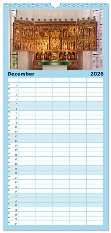 Produktbild: Familienplaner 2026 - Schleswig Holstein - Landeshauptstadt Kiel mit 5 Spalten (Wandkalender, 21 x 45 cm) CALVENDO