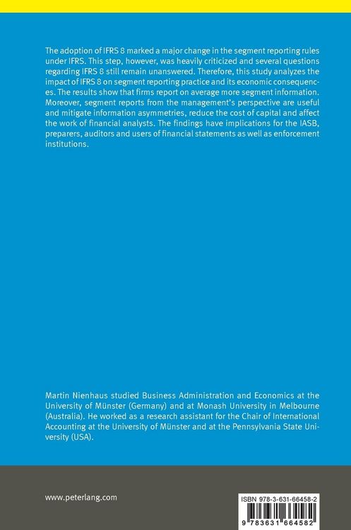 Produktbild: Segment Reporting under IFRS 8
