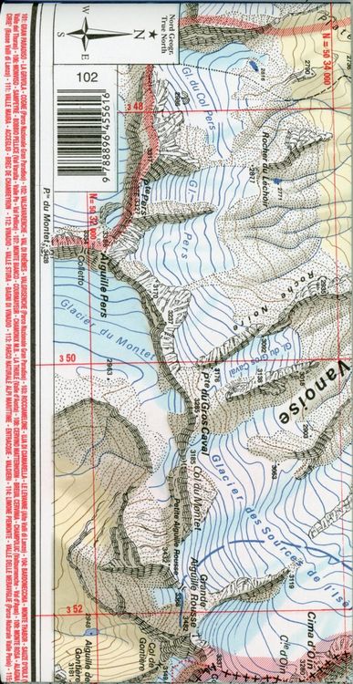 Produktbild: IGC Italien 1 : 25 000 Wanderkarte 102 Valsavarenche