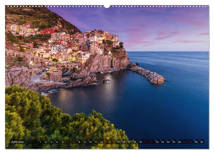 Produktbild: Bella Italia - Berge und Meer (hochwertiger Premium Wandkalender 2026 DIN A2 quer), Kunstdruck in Hochglanz