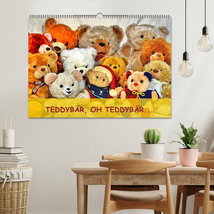 Produktbild: TEDDYB&Auml;R, OH TEDDYB&Auml;R... (Wandkalender 2026 DIN A2 quer), CALVENDO Monatskalender