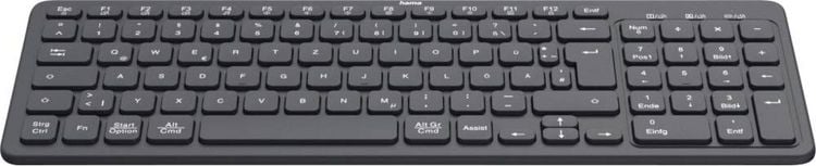 Produktbild: hama 00173057 Multi-Device-Tastatur \"WK-300\", kabellos, Funk/Bluetooth&reg;, Schw., QWERTZ DE