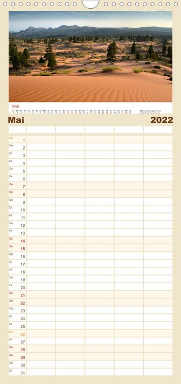 Produktbild: S&uuml;dwesten der USA - Klassiker und Geheimnisse - Familienplaner hoch (Wandkalender 2022 , 21 cm x 45 cm, hoch)