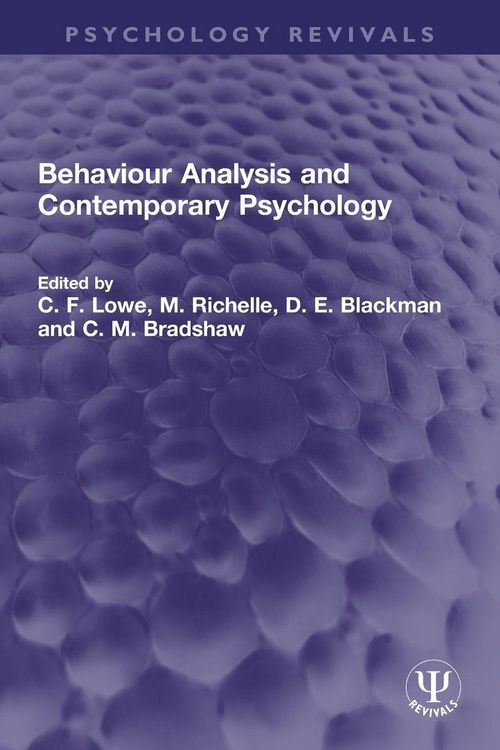 Produktbild: Behaviour Analysis and Contemporary Psychology