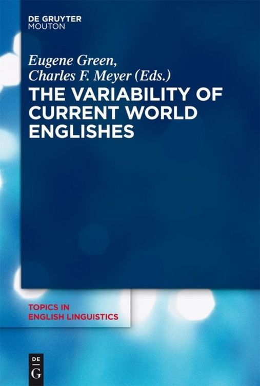Produktbild: The Variability of Current World Englishes