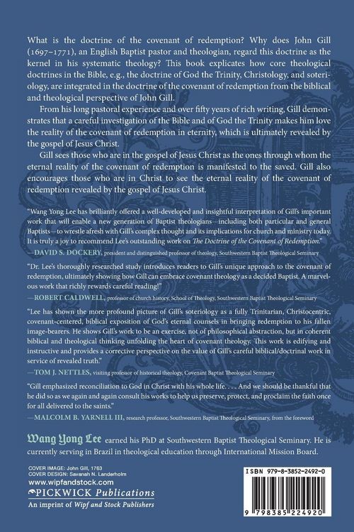 Produktbild: The Doctrine of the Covenant of Redemption According to John Gill (1697-1771)