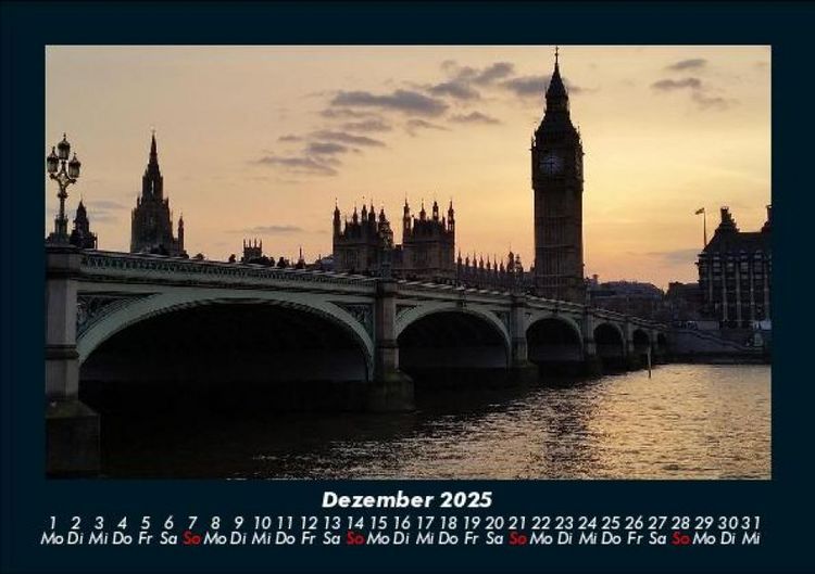Produktbild: London 2025 Fotokalender DIN A5