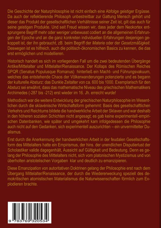 Produktbild: Geschichte der Naturphilosophie