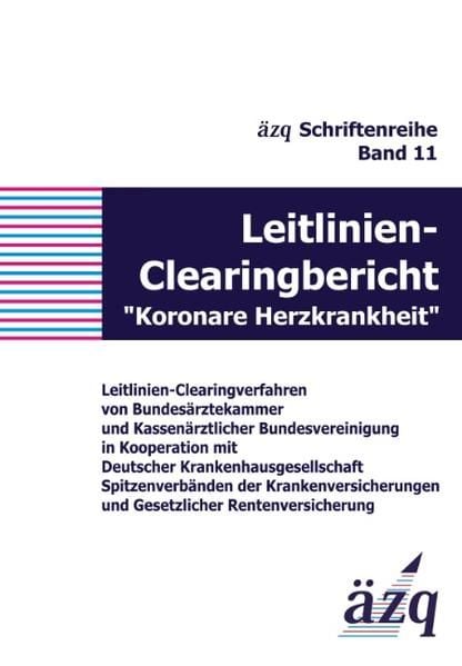 Produktbild: Leitlinien-Clearingbericht "Koronare Herzkrankheit"