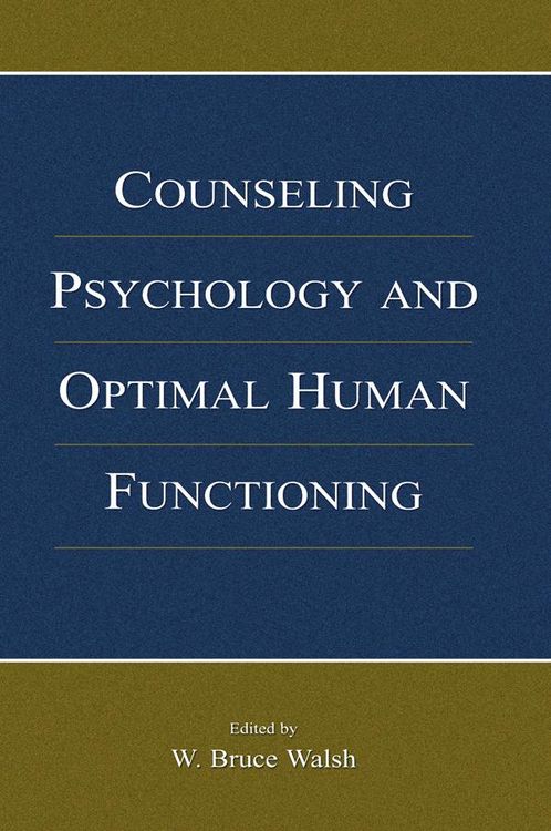 Produktbild: Counseling Psychology and Optimal Human Functioning