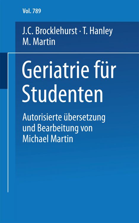 Produktbild: Geriatrie f&uuml;r Studenten