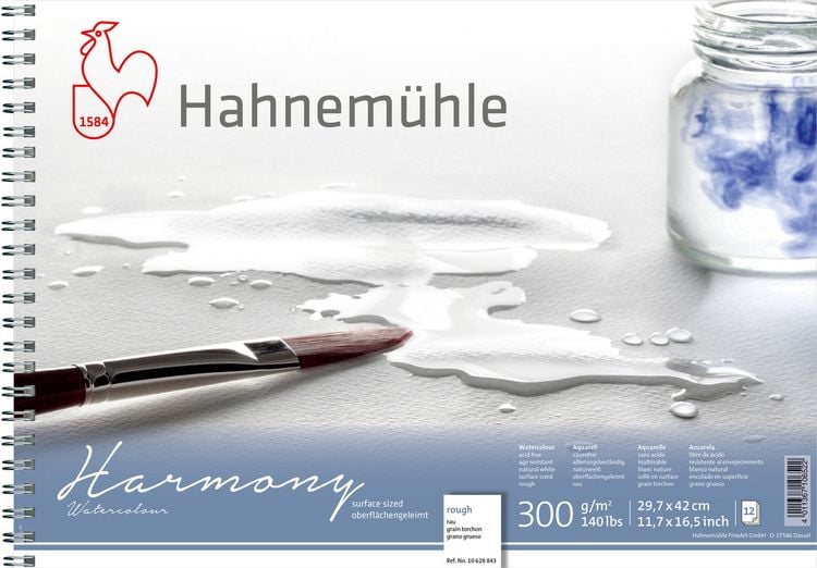 Produktbild: Hahnem&uuml;hle Papier Harmony Watercolour, DIN A 3, 300 g/m&sup2;