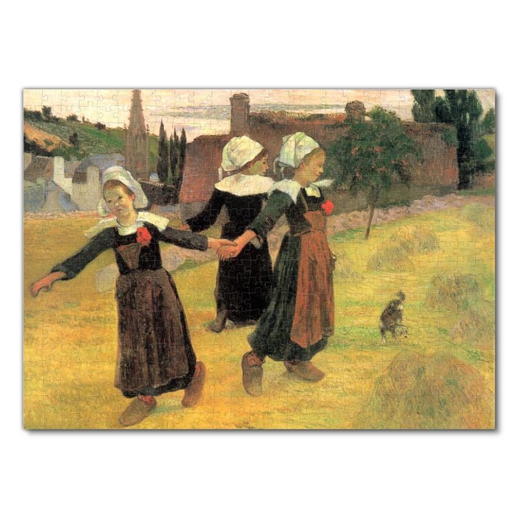 Produktbild: Lais Puzzle Paul Gauguin - Der Reigen der kleinen Bretonninen 500 Teile