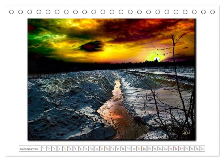 Produktbild: Zwischenzeiten - Zeiten zwischen Tag und Nacht (Tischkalender 2026 DIN A5 quer), CALVENDO Monatskalender