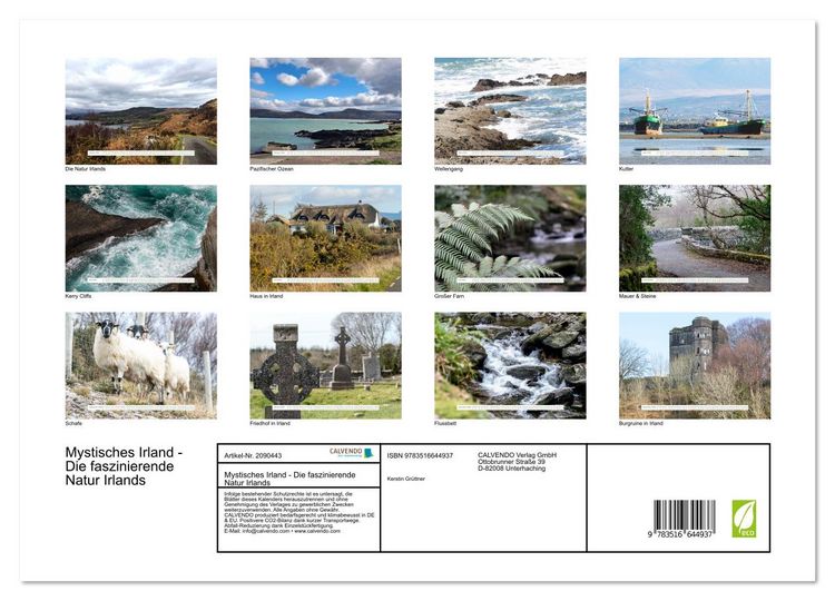 Produktbild: Mystisches Irland - Die faszinierende Natur Irlands (Wandkalender 2026 DIN A3 quer), CALVENDO Monatskalender