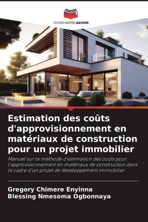 Produktbild: Estimation des co&ucirc;ts d'approvisionnement en mat&eacute;riaux de construction pour un projet immobilier
