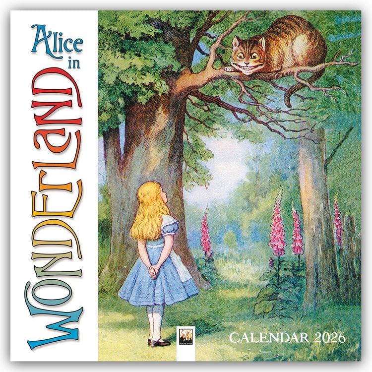 Produktbild: Alice in Wonderland – Alice im Wunderland 2026 – Original Flame Tree Publishing-Kalender [Kalender]