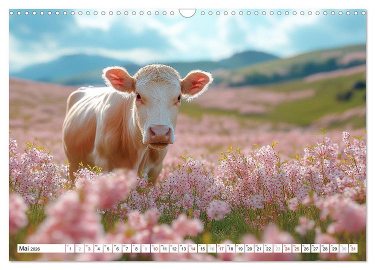 Produktbild: K&Uuml;HE AUF DER ALM &ndash; Der Kalender aus Bayern (Wandkalender 2026 DIN A3 quer), CALVENDO Monatskalender