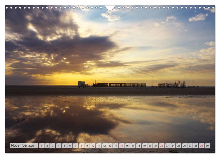 Produktbild: Nordseeinsel Amrum (Wandkalender 2026 DIN A3 quer), CALVENDO Monatskalender