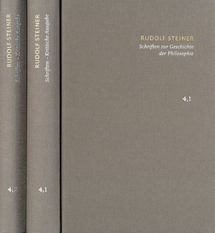 Produktbild: Rudolf Steiner: Schriften. Kritische Ausgabe / Band 4,1-2: Schriften zur Geschichte der Philosophie