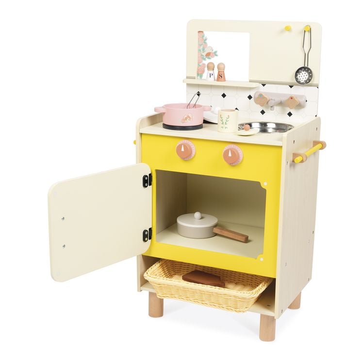 Produktbild: Kinderherd " Liebe Omama" aus Holz &ndash; Spielk&uuml;che mit Backofen