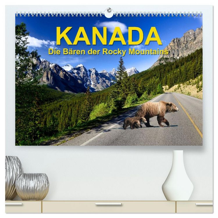Produktbild: KANADA - Die B&auml;ren der Rocky Mountains (hochwertiger Premium Wandkalender 2026 DIN A2 quer), Kunstdruck in Hochglanz
