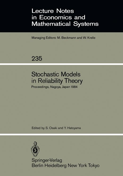 Produktbild: Stochastic Models in Reliability Theory