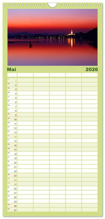 Produktbild: Familienplaner 2026 - Radolfzell am sch&ouml;nen Bodensee mit 5 Spalten (Wandkalender, 21 x 45 cm) CALVENDO