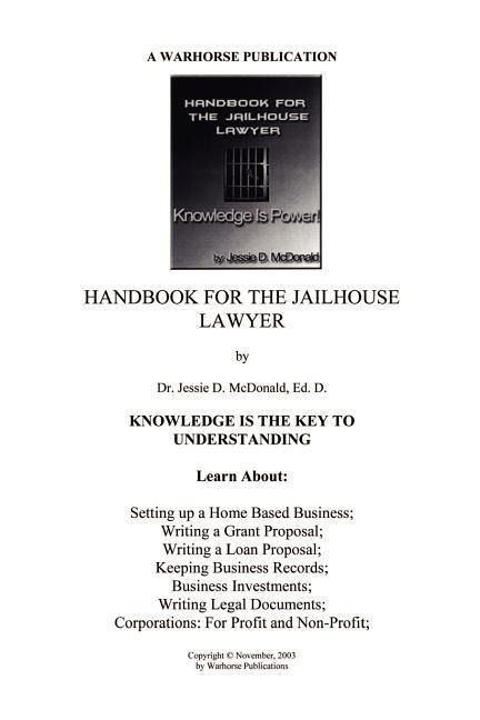 Produktbild: Handbook for Jailhouse Lawyers