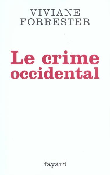 Produktbild: Le crime occidental