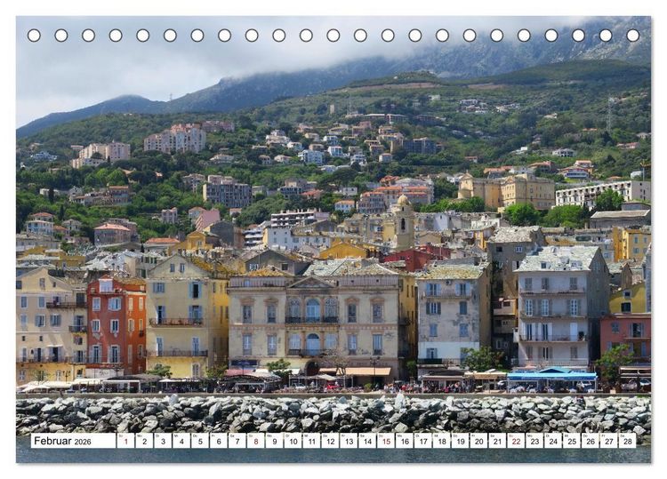 Produktbild: Urlaub Freiheit Korsika - fabelhafte Eindr&uuml;cke der Mittelmeerinsel (Tischkalender 2026 DIN A5 quer), CALVENDO Monatskalender