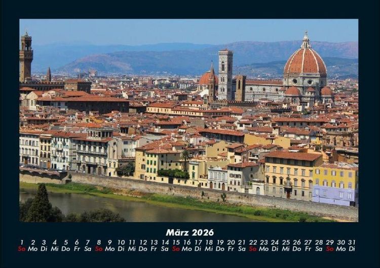 Produktbild: Florenz 2026 Fotokalender DIN A4