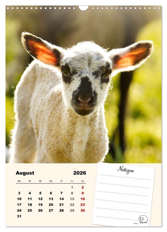 Produktbild: L&auml;mmergl&uuml;ck (Wandkalender 2026 DIN A3 hoch), CALVENDO Monatskalender