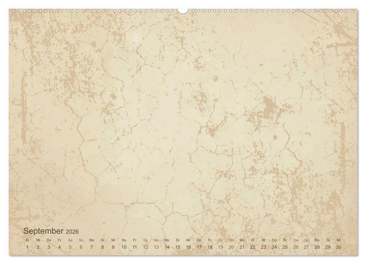 Produktbild: Vintage DIY Bastel-Kalender - Zum Selbstgestalten (Wandkalender 2026 DIN A2 quer), CALVENDO Monatskalender