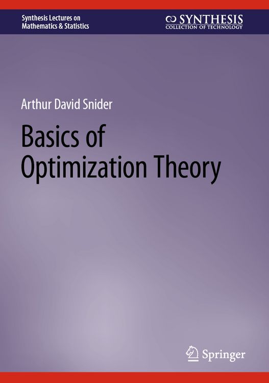 Produktbild: Basics of Optimization Theory