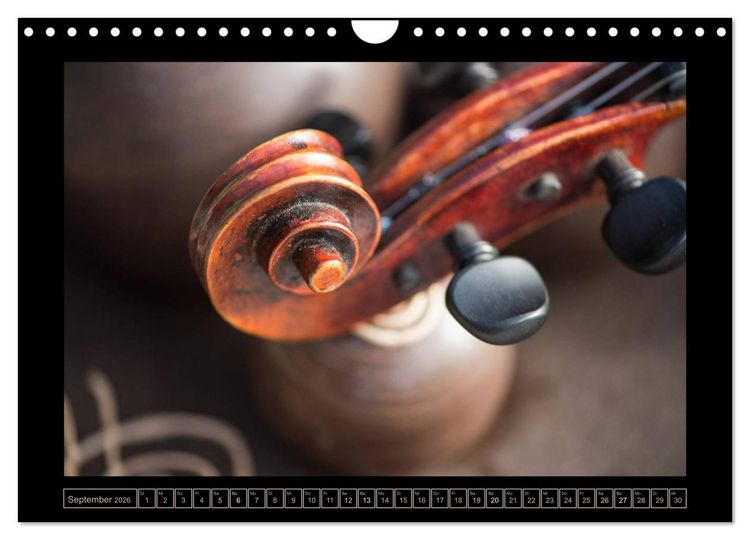 Produktbild: eine Violine (Wandkalender 2026 DIN A4 quer), CALVENDO Monatskalender