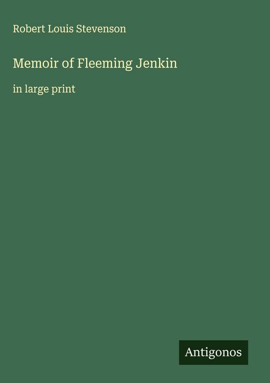 Produktbild: Memoir of Fleeming Jenkin