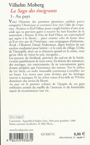 Produktbild: FRE-AU PAYS (LA SAGA DES EMIGR