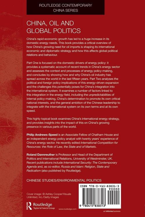 Produktbild: China, Oil and Global Politics