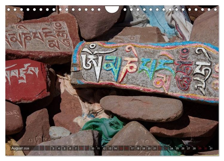 Produktbild: Om Mani Padme Hum &ndash; Mantra des Chenrezig (Wandkalender 2026 DIN A4 quer), CALVENDO Monatskalender