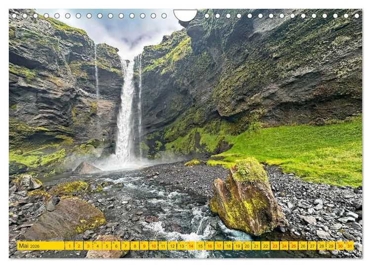 Produktbild: Islands Wasserf&auml;lle (Wandkalender 2026 DIN A4 quer), CALVENDO Monatskalender