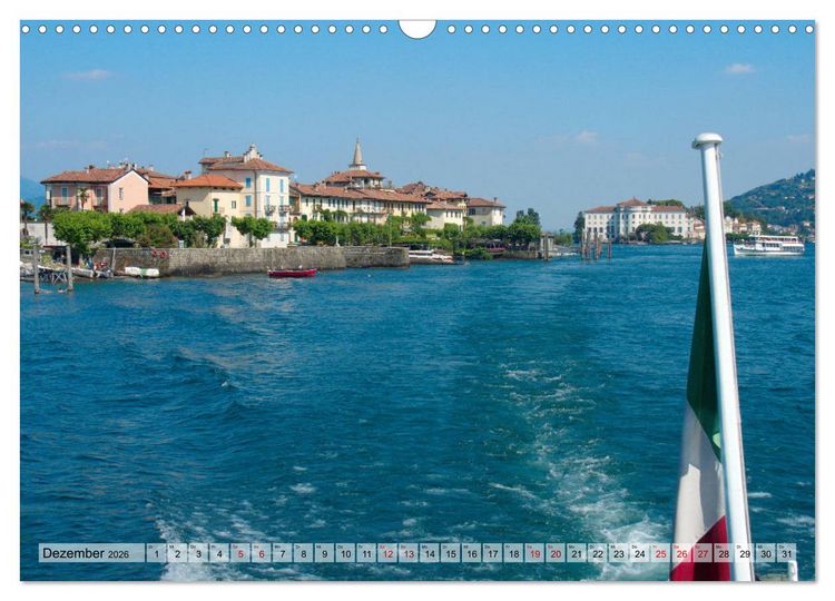 Produktbild: Isola dei Pescatori im Lago Maggiore (Wandkalender 2026 DIN A3 quer), CALVENDO Monatskalender