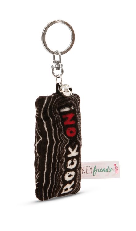 Produktbild: Schl&uuml;sselanh&auml;nger Mini Pl&uuml;schkissen Rock on! m. Gl&ouml;ckchen