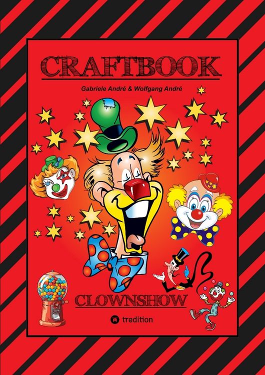 Produktbild: CRAFTBOOK - CLOWNS - LUSTIGE MOTIVE - KNIFFLIGE R&Auml;TSEL - SPANNENDE AUFGABEN - WISSENSWERTES - AUSMALVORLAGEN - STORYTELLING - TUTORIAL